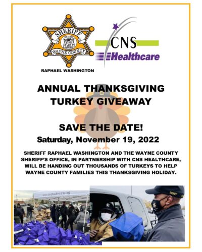 ANNUAL WCSO TURKEY GIVEAWAY - draft for newsletter
